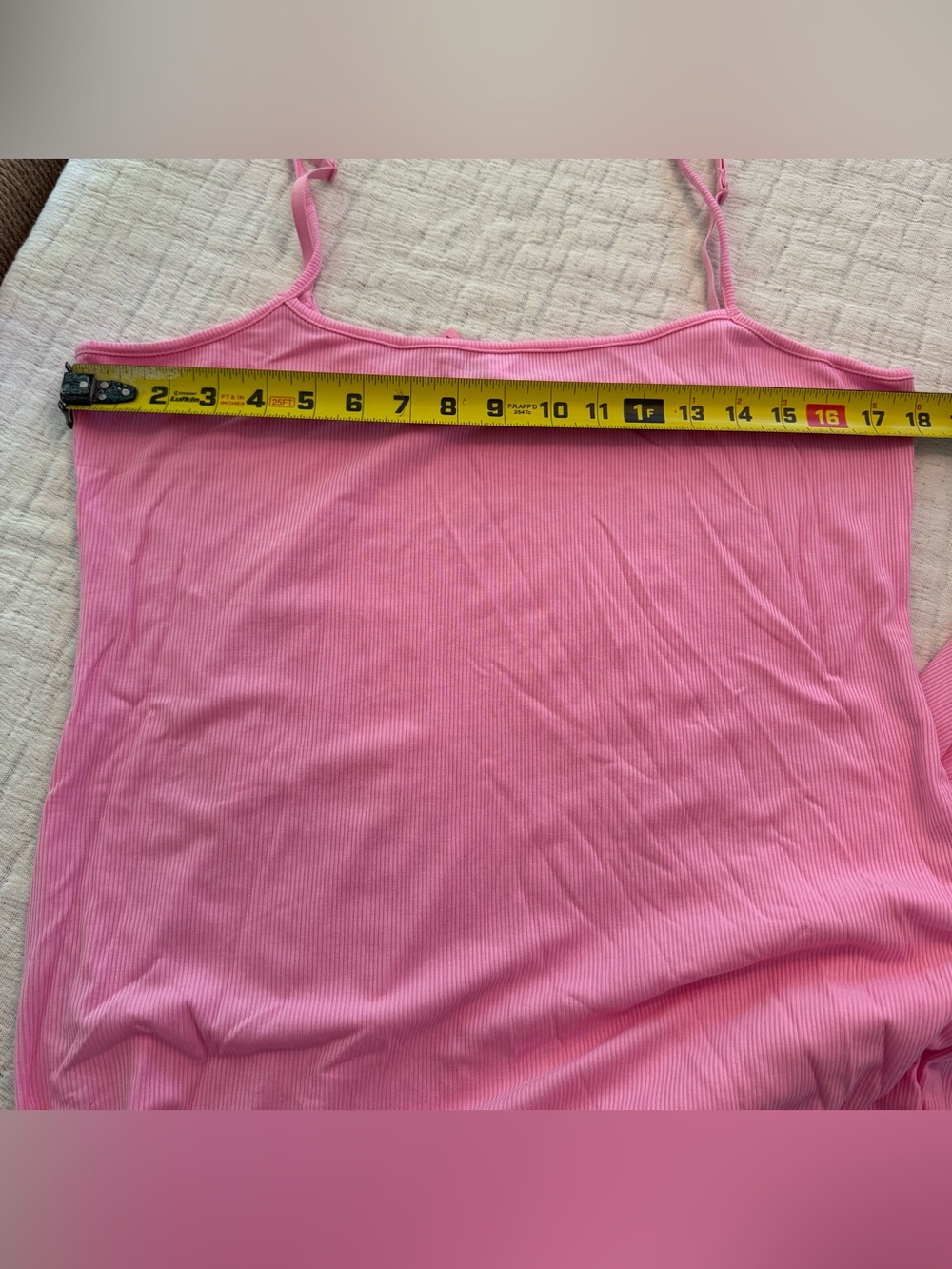 SKIMS Soft Lounge Ribbed Long Slip Dress Pink 4X Adjustable Straps Maxi - Picture 8 of 8